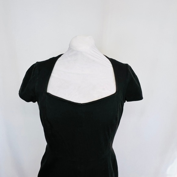 Banana Republic Black Sheath Dress Size 14 Cap Sleeve Work Office Career Classic - Picture 4 of 7